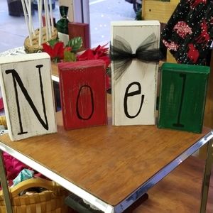 Hand Crafted blocks decoration